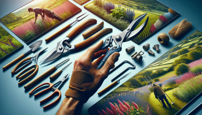 Essential Starter Kits for Herbalism: Stainless steel scissors, pruning shears, and ergonomic digging tools for harvesting medicinal herbs in UK landscapes.