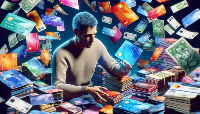 Debt Consolidation Loan Pro Tips: A Comprehensive Guide | DCL Debt Consolidation Loan Pro Tips: A person consolidates multiple credit cards and bills into one loan document, symbolising financial relief.