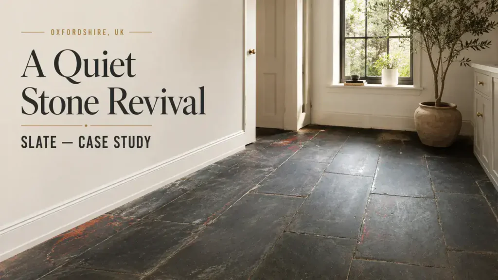 Slate Floor Cleaning Enhances Stunning Corris Interior