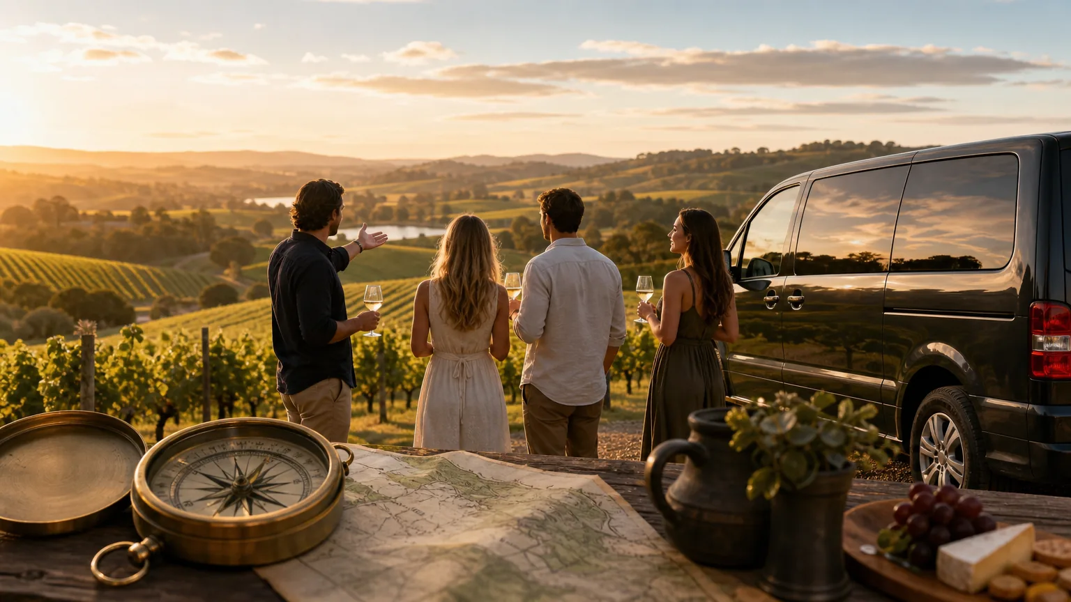 Wine Compass: visual reference for 6. Wine Compass: Fully Custom Private Tours for Special Events